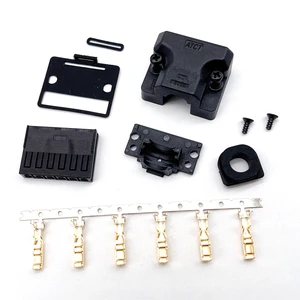 Genuine Brass RGB Servo Motor Power Plug SM-J27S Coded Connector SM-MX9 Self Locking Buckle PCB Servos Receiver HONSHI Gold