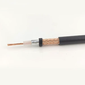 High Quality Jumper Cable 3D-2V Coaxial Cable 50ohm Solid Conductor Copper Clad Aluminum Braid PVC Jacket 300m Reel RG58
