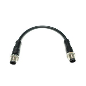 Waterproof M12 Circular Connector Cable Assembly 2-Pin Male IP67 Industrial Sensor Wiring Harness for Automation Equipment