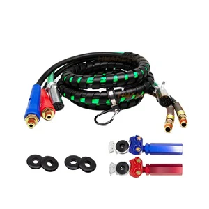 12ft 3 In 1 Abs Air Line Trailer Cable 3 In 1 Air Line Hose Kit Semi Truck Trailer Hose Semi Truck