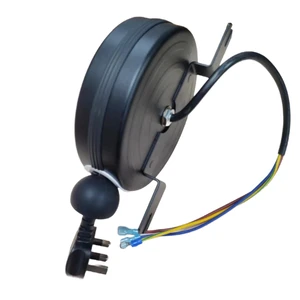 3.5M UK Plug 13A 250V Mini Power Cable Reel Extension Cord With Retractable Power Reel