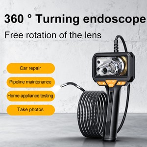 360 Rotation 8mm Lens 2-8cm Focal Length 950mm Snake Cable 4.3-inch IPS Display 1080P CMOS Mini Camera TF Card MJPEG Night