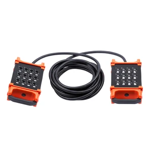 ABCCABLS Stage Lighting Audio/Video Connection 12-Channel Male Female XLR Oxygen-Free Copper Multi-Core Cable Made in