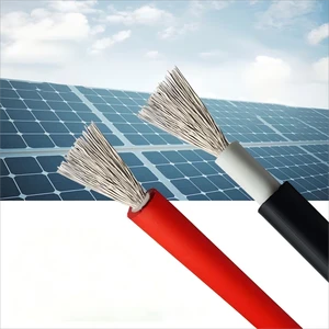 25mm Solar Connector Cable 6mm XLPE Insulation 4mm2/6mm2/10mm2 Tinned Copper Conductor Industrial Low Voltage Construction DC