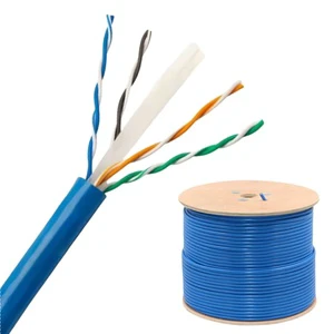 Network utp cable cat 6 305m box 23awg solid copper full cooper CCA cctv camera snake Cat6 data cable Ethernet cat6 on reel