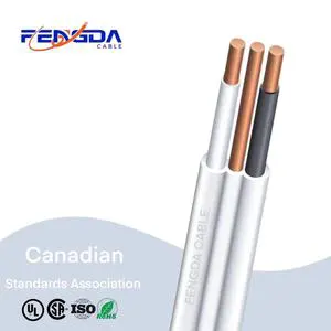 Fengda 300V NMD90 14/2 12/2 Awg Building Cable Flat Pure Copper PVC Electrical Cable Wirefor Canada Market