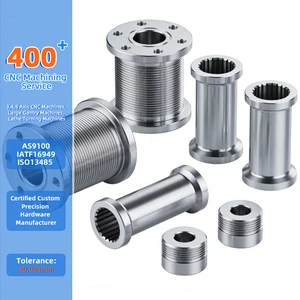 CNC Machined Motor Shaft Coupling Precision Turning ±0.005mm Servo Motor Connector | Robotics Transmission Parts