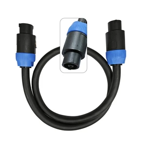 Professional NL8 Cable 8 Pole Speakon to Speakon 12AWG for Live Sound Stage Venues and Fixed Installations Audio Cable 1M