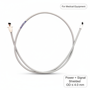 8C Hybrid Medical Charging Extension Cable Power + Signal Twisted Pair Shielded FEP TPU Tinned Copper Medical Grade For Medical