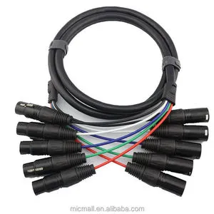 Multi Head Xlr 3pin Audio Cable Connection Cable Stage Conversion Box Adapter Cable