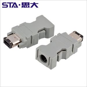 Servo Drive Encoder Plug SM-6P/10P 6E Male and Female Connector CN3 Yaskawa Mitsubishi 1394 Connector