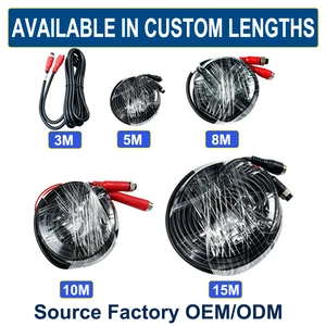 M12 4-Pin Aviation Extension Cable Waterproof Shielded Video Power Wire for RV Trailer Camera System OEM ODM Factory
