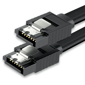 OEM for SATA Cable III 6Gbps 40CM Straight Bend HDD SSD Data Cable with Locking Latch Available in Bulk Orders