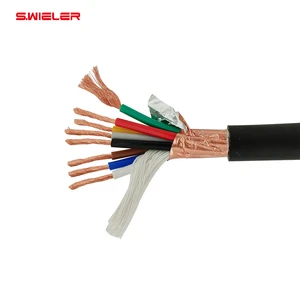 8Cores Speaker Cable Audio 4.0mm 11Awg OFC Copper Shielded Cable Hifi Speakon 8conductor Wire Stage Hi End Speaker Cable 100M