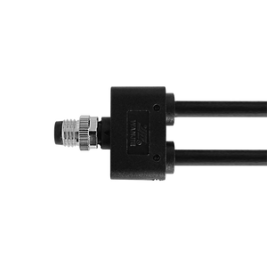 Wanjie M8 Male Connector 2 Cables Straight Molded Type A-Coding 3Pin 4Pin 5Pin IP67 PVC/ PUR Industrial Automation Cable