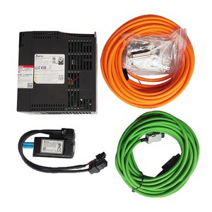100W 0.32NM 3000RPM 40mm ECM B3L C20401RS1 and ASD B3 0121 L B AC 100W Servo Motor Driver with 10m Cable for DELTA