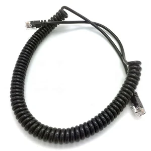 Spiral Coiled Ethernet Cable Spiral TPU Retractable Cat5e Network Lan Cable