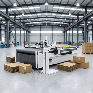 Oscillating Flatbed Cutting Machine for Banners PP Hollow Board Card Digital Sample CNC Making Cutting Machine Cutter
