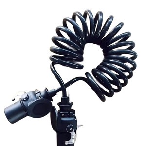 New A&J Brand 7 Way Electric Power Spiral Wire Trailer Coil Cord Cable ABS 7 Pin Connector ABS EBS Trailer Parts & Accessories