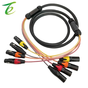 Multi-channel Audio signal Cable Car, 2-4-8 Channel Stage Lighting and Sound signal Cable, Multi-core XLR Connection Cable