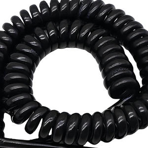Wholesale Custom 4 Core Spiral Cable 4 Wire Spring Telephone Cable 2.5m Spring Cable