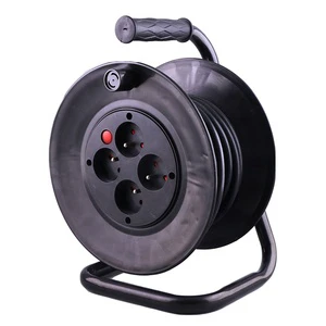 French 4 Way Extension Cord Reel Customizable Cable