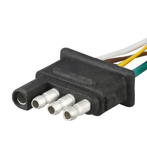 Electrical Automobile Truck Trailer Wiring Harness Cable with 4 Pin Connector Plug Pure Copper Conductor