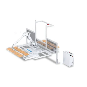 PURETE PLC-controlled Robotic Arm Spray Coating Production Line For American-style Cabinet Board Flooring Motor Engine Driven