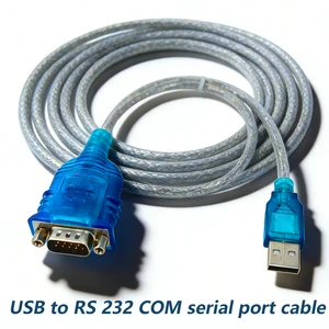 Premium USB RS232 DB9 COM Serial Port Cable Copper Anti-Interference Shielded for Industrial Automation Devices