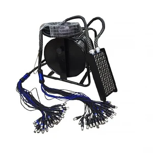 Pro Audio Stage Box DMX Snake Cable Roller with XLR Connectors