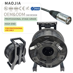Waterproof RJ45 Ethernet Cable Reel Cat6 SFTP Industrial Shielded LAN Cable Compatible with EtherCON for Stage Digital Mixer