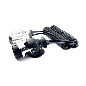 15 Pin 24V TPU European Trailer Cable Semi-Trailer Spiral Wire Assembly for Heavy Duty