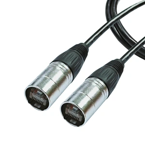 Shielded Cat6 EtherCON RJ45 Cable Professional Rugged Locking Ethernet Connector for Stage Lighting Live Sound Studio Audio DMX