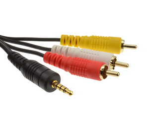 Heavy-Duty 3 RCA Male to Male AV Composite Cable, High Speed Audio Video Cable for Laptop TV Speaker System Wiring Harness