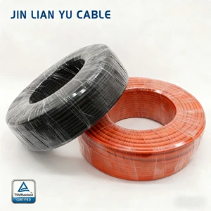 PV1-F PV Cable Photovoltaic Cable XLPO ROHS Compliant Eco-Friendly Lightweight Durable Aluminum 0.6/1 KV 105C Solar Energy