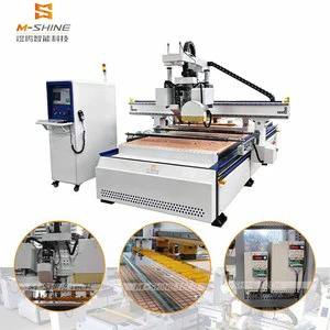 M-SHINE 1530 CCD ATC CNC Router With Vibration Knife & Saw Blade Wood Cutting Center for Cabinet Wardrobe Furniture