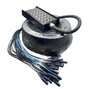 28 Channels Roll Stage Box Cable Dmx Audio De Y Power Snake XLR Cable Male to Female Multi Microphone