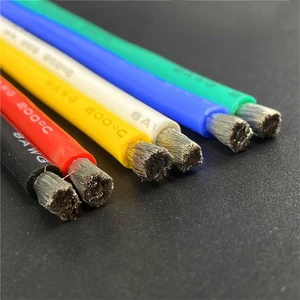 High Temperature Wire Cable Silicone Wire 10 Awg 8awg 6awg 4awg 2awg Silicon Cable Silicone Copper Wire for Car Battery Motor