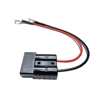 50A Battery Connector to O Ring Terminal Cable Battery Electric Forklift Cable for Tractors UPS Battery Packs Sightseeing Car