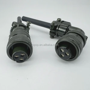 Servo Connector 5015 MS3106A 3108B 10SL-3S 3 Pin Waterproof Plug Straight End with Elbow Connector Connector Circular