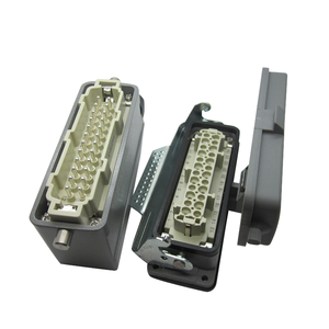 Industrial Modular Heavy-Duty Connector for Power 16-Pin 24-Pin for Robot Mechanics Rail Transit Cable Equipment Aluminum