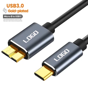 0.25M 0.5M 1M 1.5M 2M 3M USB C to Micro B 3.0 Cable 5Gbps Type C Data for Macbook Samsung Hard Drive Disk HDD SSD Case Camera