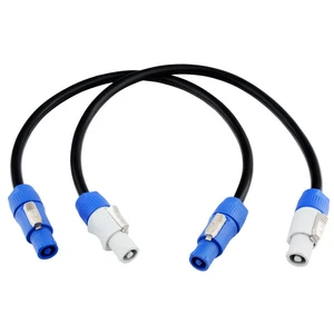 Professional High Performance 3*2.5mm 3Core 0.5m Male Plug Stage Audio Speaker Power Cable Stage Lighting Power Cable