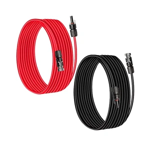 Hot Sale Insulated 4mm² 6mm² 3m Cable 1000V/1500V PV Connector Insulation Single Head IP67 DC Power12AWG Solar Wire