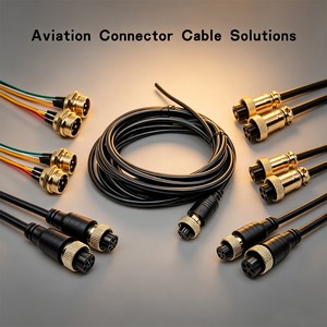 GX12 GX16 GX20 Aviation Connector 28AWG 26AWG 24AWG 22AWG 20AWG 18AWG Custom Cable Assembly Solutions
