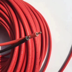 Solar Connector Cable Sunlight Resistant Single Core PV Solar System Wire Copper Cable 4mm 6mm XLPE With TUV Standard