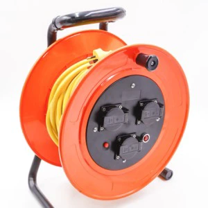 Professional Cable Reel with 3 Sockets H07rn-F 3G1.5 Cable Rubber Outdoor IP44