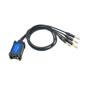 SNA117 Yinyu DDP RTS Aluminum RJ45 to 4 TRS Jack Audio Breakout Adapter for Stage Mixers and Studio Gear