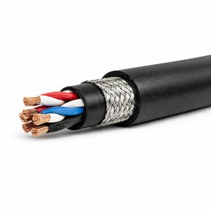 Industrial Drag Chain Cable With Oil Resistant NBR Double Jacket and Tinned Copper Braid Shield for CNC Robotic Automation