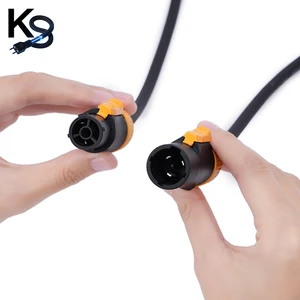 KESHI PowerCon 3 Pin 20A 250V Extension Cable Heavy Duty Locking Power Cord for Stage Lighting Audio DJ LED Display IP65